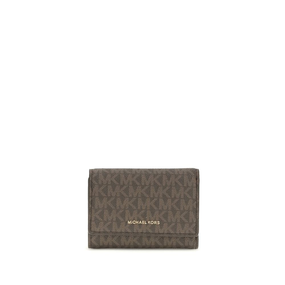Michael Kors Brown Fabric Wallet